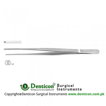 McIndoe Dissecting Forceps 1 x 2 Teeth Stainless Steel, 15 cm - 6"